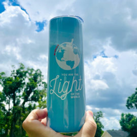 Light of the World Tumbler Front Side