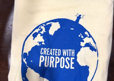 Back side of light of the world shirt